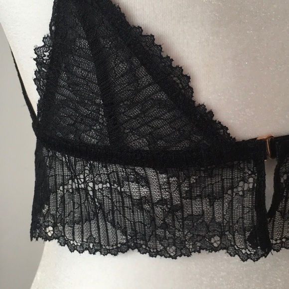 Free People Black Lace Alyssa Underwire Bra - Picture 6 of 8